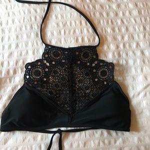 Aerie Lace High-Neck Bikini Top